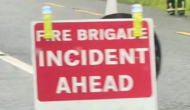 Road closed following collision in Moville