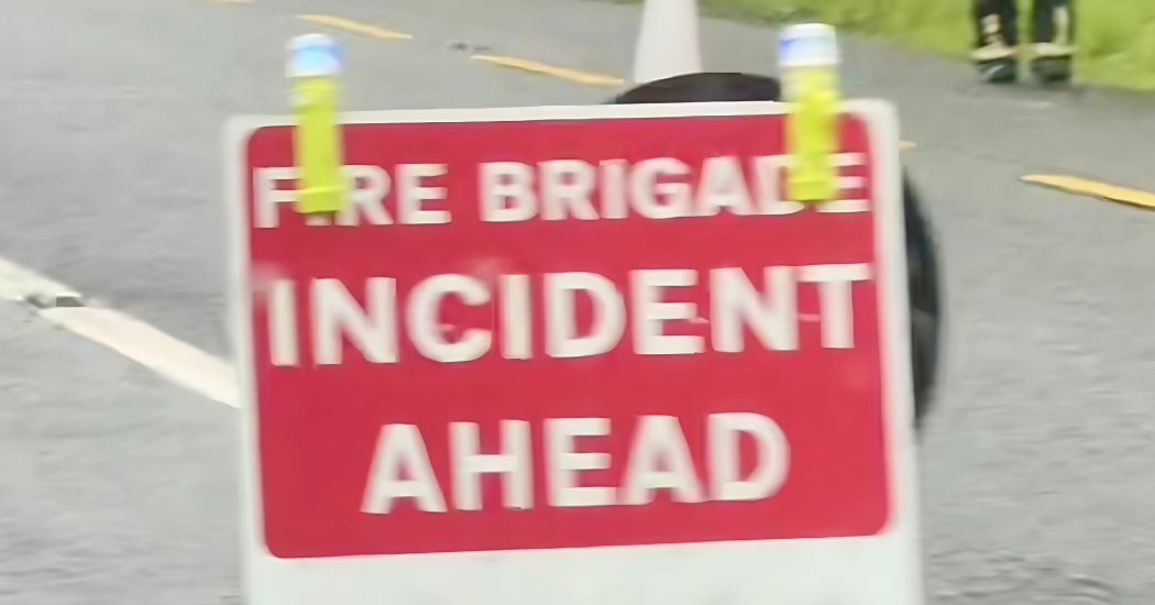 Road closed following collision in Moville