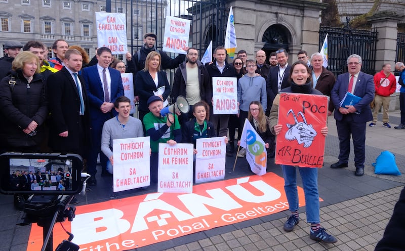 Bánú highlights the housing crisis in the Connemara Gaeltacht, and Gaeltacht areas more generally. Photograph: Éanna Ó Caollaí