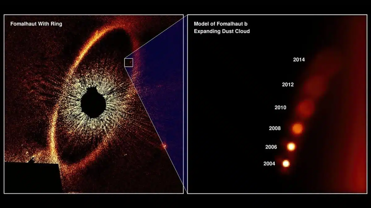 Hubble Captures Protoplanetary Collision In The Fomalhaut Star System
