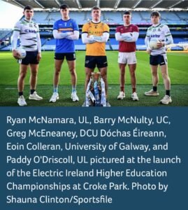 Preview: Electric Ireland Sigerson Cup Round One: | Limerick GAA