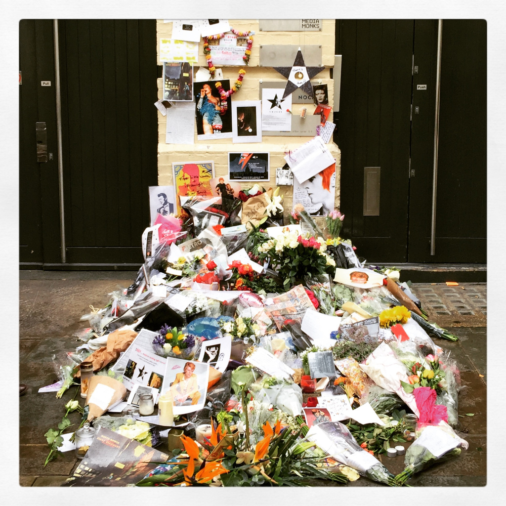 Bowie Memorial, Haddon St., London - 17th January 2016