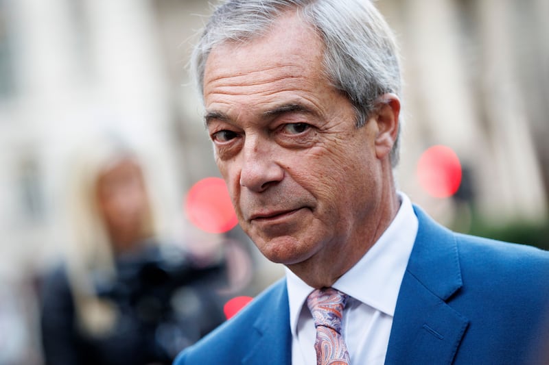 Reform UK leader Nigel Farage. Photograph: Tolga Akmen/EPA