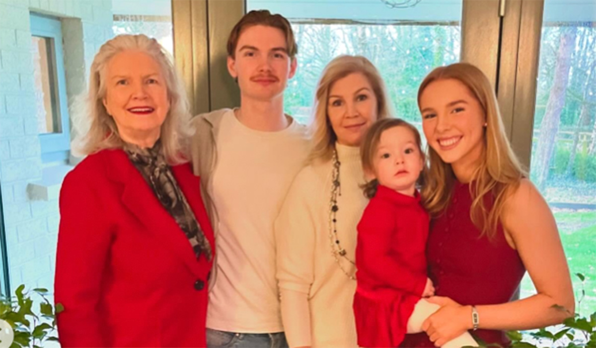 The Keating family Christmas with Jack's daughter Maya