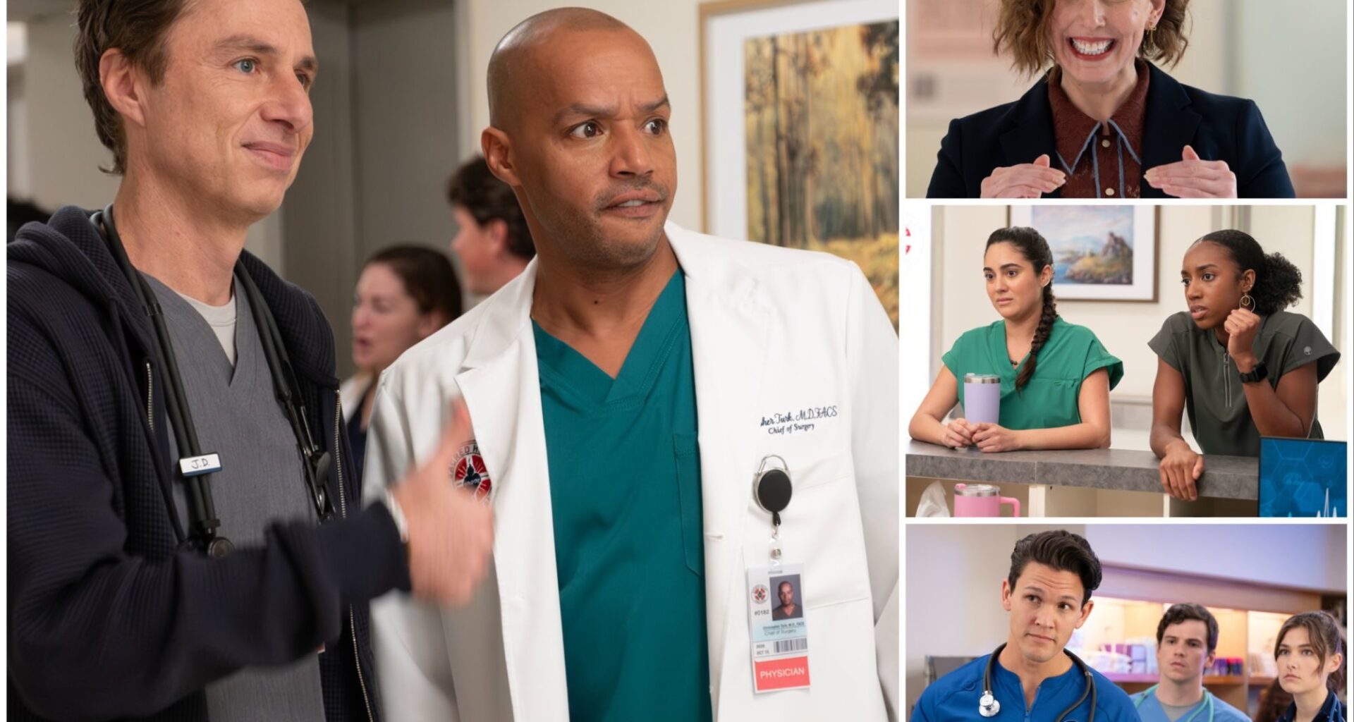 Zach Braff & Donald Faison Introduce Show's Newest Faces