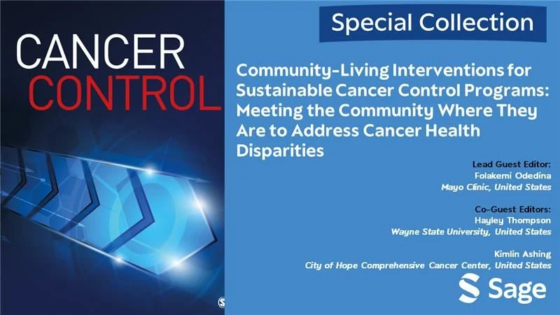 George Vlachogiannis: Community-Living Interventions for Sustainable Cancer Control Programs 2 George Vlachogiannis