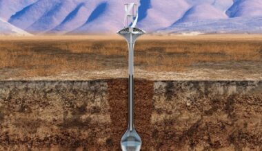 It looks like a wind turbine, but it wasn't built to generate power — It pulls water from the air buried in the ground