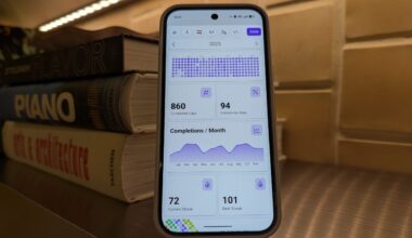Google Pixel 10 showing HabitKit app habit tracking progress analytics view