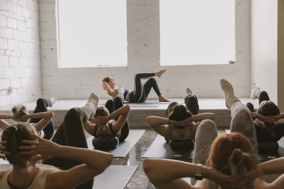 women inside a Hot Bones fitness class