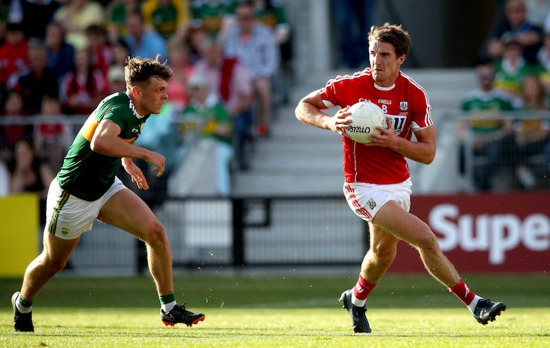 Aidan Walsh playing for Cork in the 2018 All-Ireland football final against Kerry. Photograph: Ryan Byrne/Inpho