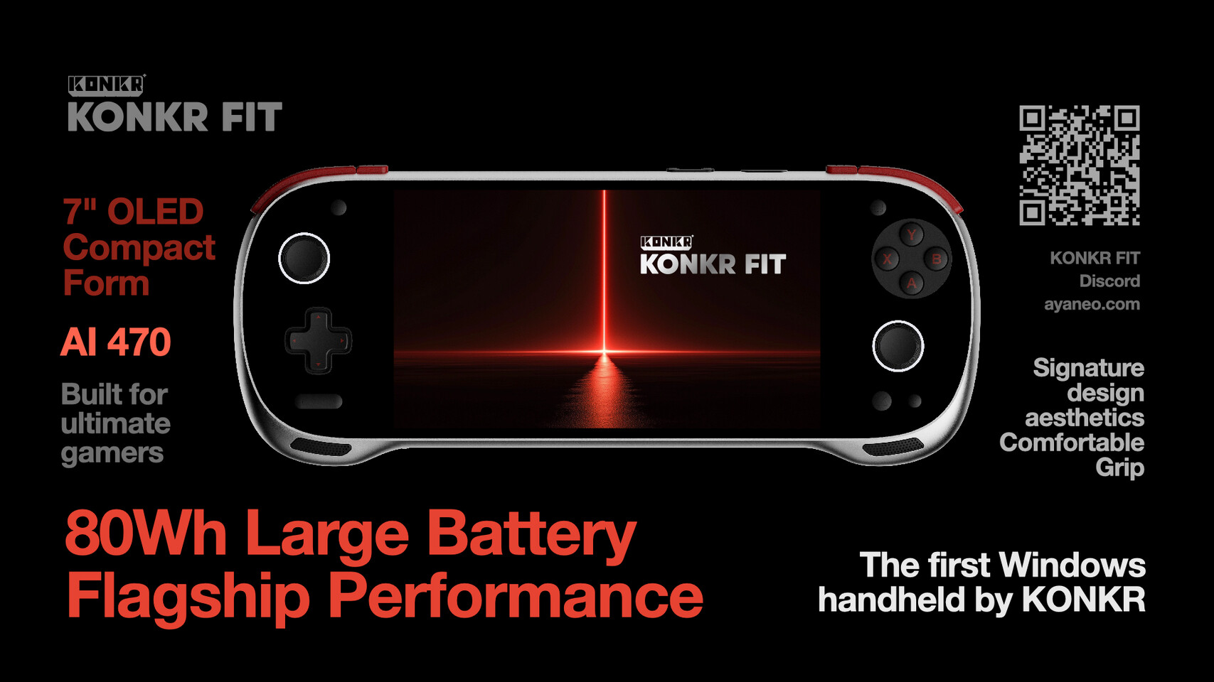 Ayaneo Launches Konkr Fit Compact Windows Gaming Handheld with Ryzen AI 9 HX 470