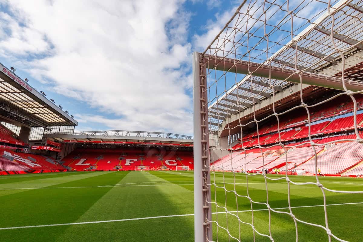 Anfield, general view of the Kop on matchday