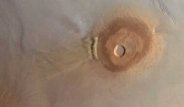 Rare Photos Show Mars’ Moon Phobos Hovering Over Giant Volcanoes