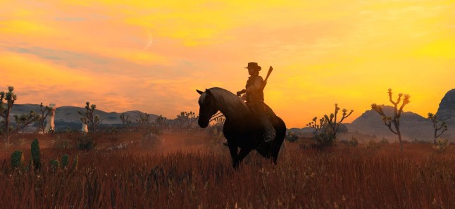 Red Dead Redemption screenshot of a man on a horse