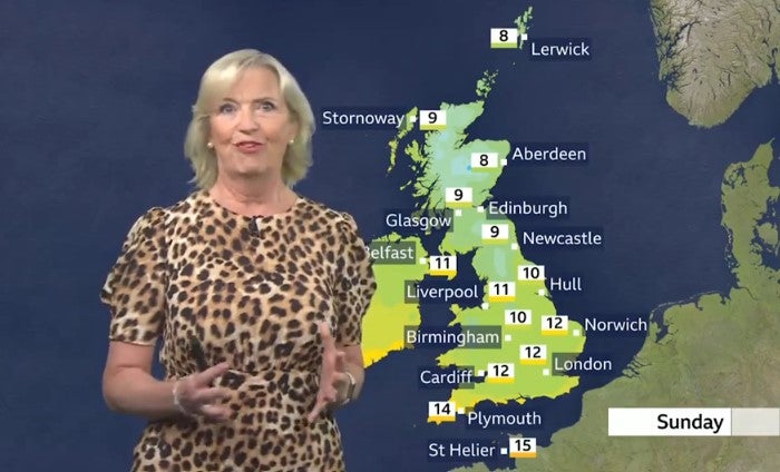Kirkwood has been the main ‘BBC Breakfast’ weather presenter since 2010