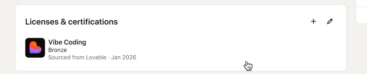 Lovabl's vibe coding rating system.