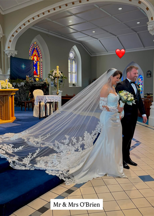 Sean O'Brien and Eloise wedding. Pic: Instagram