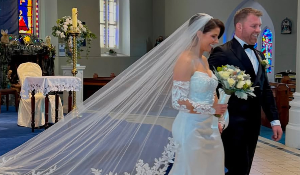 Rugby star Sean O'Brien ties the knot in themed wedding