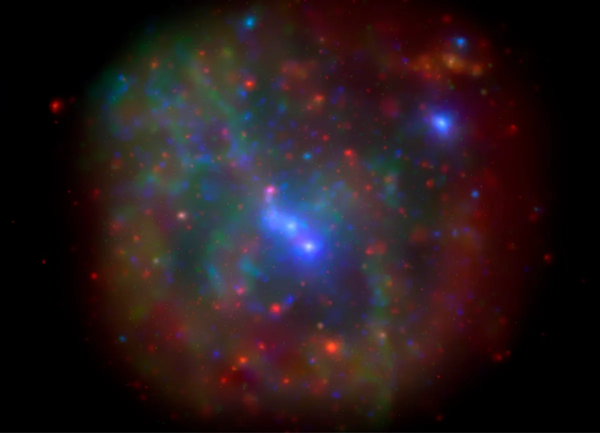 An image of our Galaxy’s core with Sagittarius A* at its centre, made from X-ray observations by the Swift Observatory from 2006-13. Credit: NASA/Swift/N. Degenaar