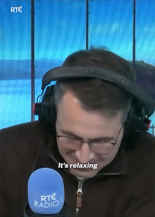 Kieran Cuddihy on RTÉ's Liveline. Pic: RTÉ Radio 1/Instagram
