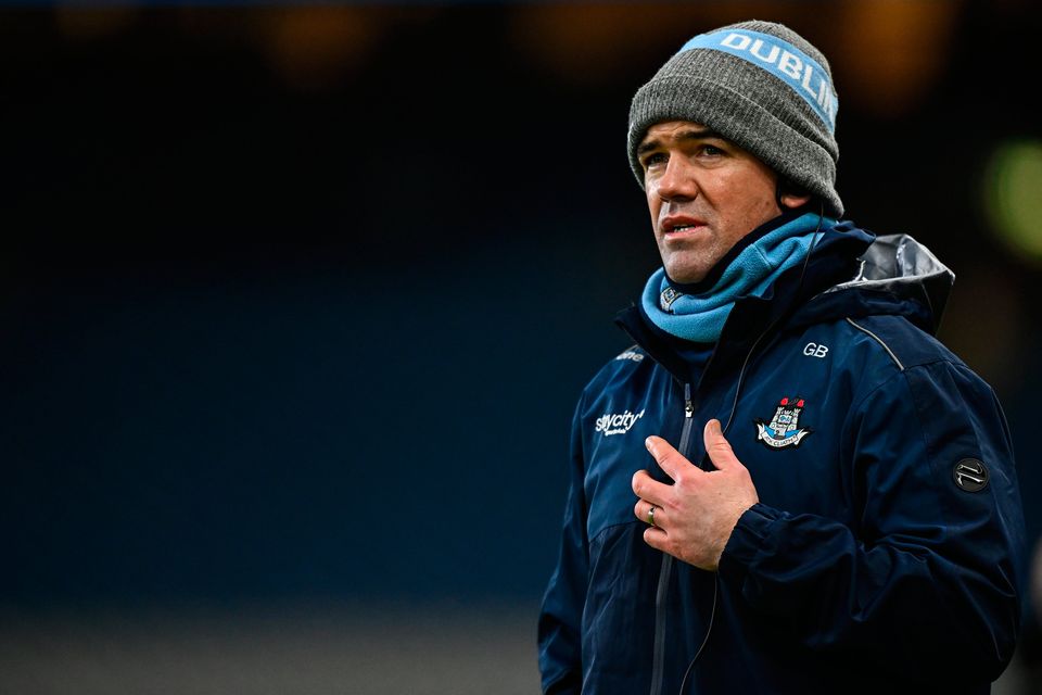 Dublin manager Ger Brennan during the Allianz Football League Division 1 defeat to Donegal at Croke Park in Dublin. Photo by Seb Daly/Sportsfile