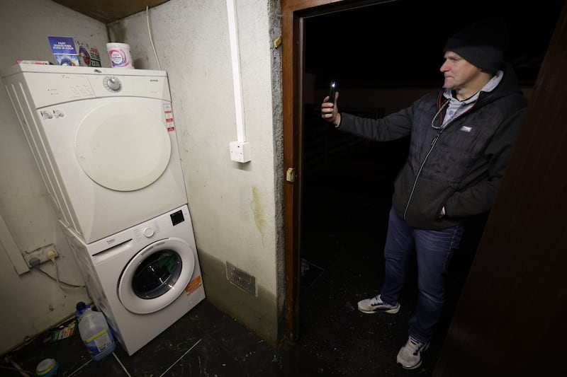 “This time, everything’s destroyed," says Keating. "Seven inches of water at least. All the furniture, the washing machine, the kitchen."