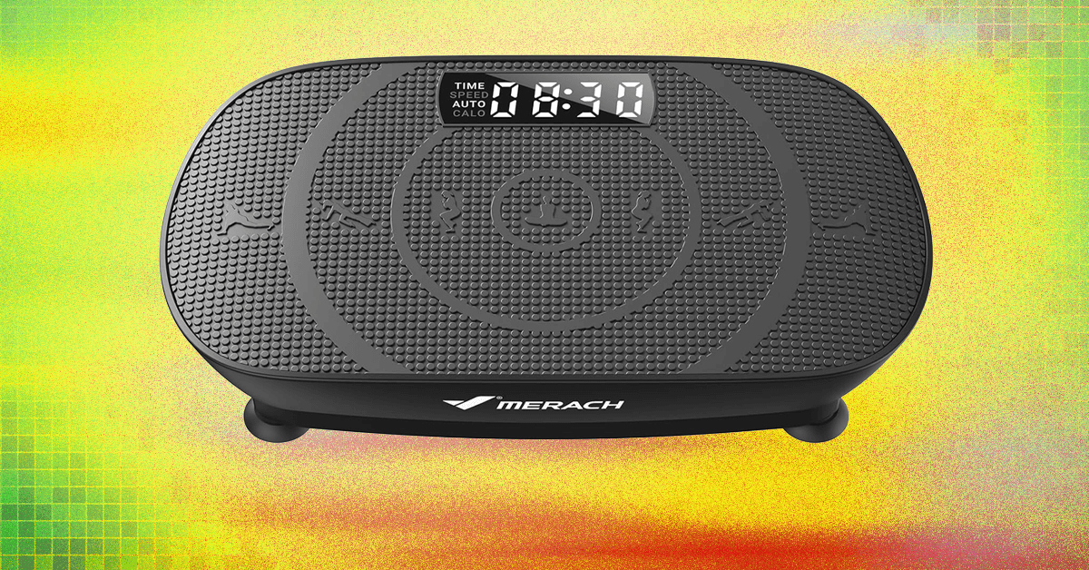 The Merach Vibration Plate Is the Funniest Workout I've Ever Done