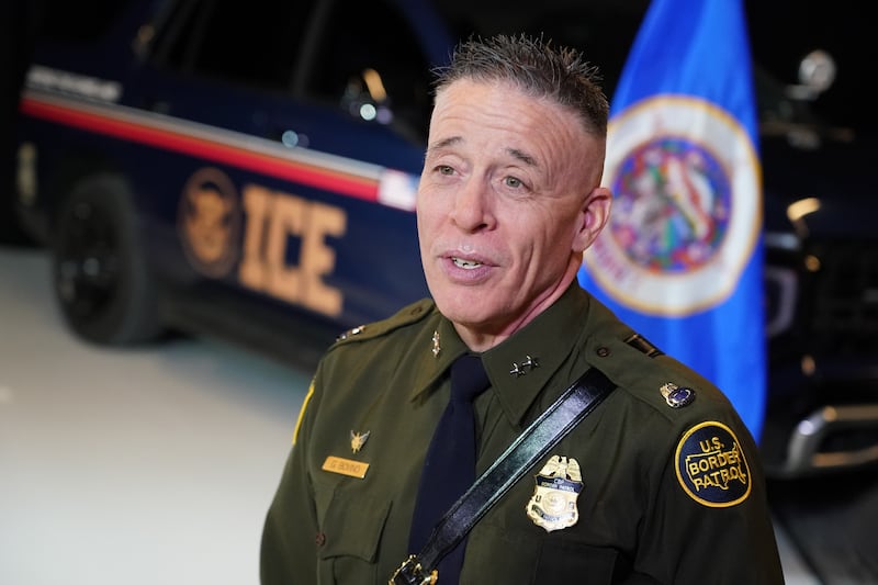Senior border patrol official Gregory Bovino has been removed from his role. Photograph: Craig Lassig/ EPA