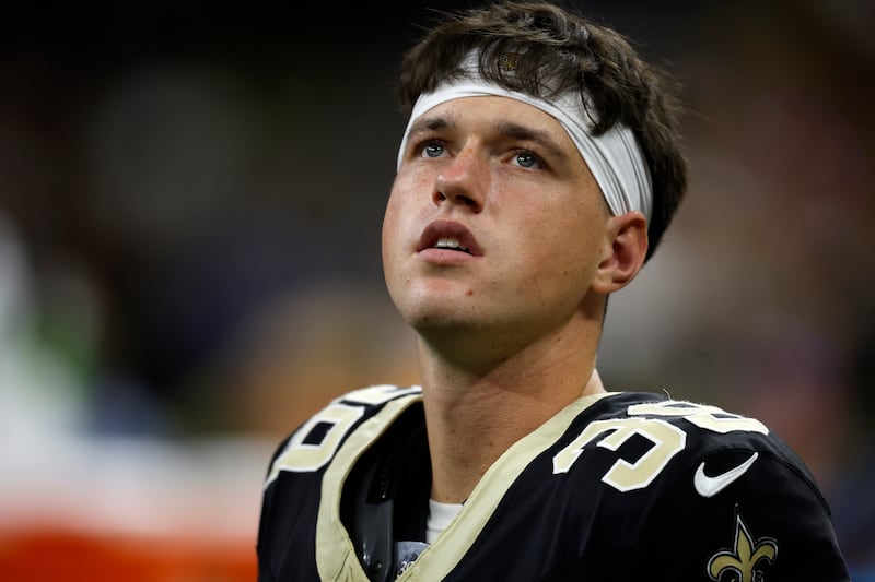 Former Down under-20 goalkeeper Charlie Smyth is now making a name for himself in American football with the New Orleans Saints. Photograph: Chris Graythen/Getty Images