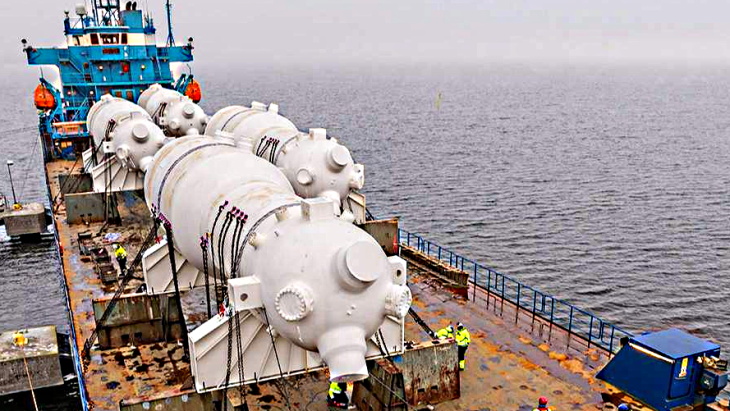 German steam generators arrive in Sweden for recycling
