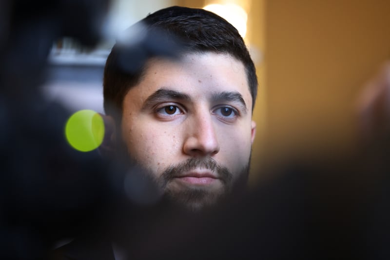 Chief Rabbi of Ireland Yoni Wieder at the Holocaust Memorial Day Commemoration at the Royal Hospital Kilmainham in Dublin. Photo: Bryan O’Brien 