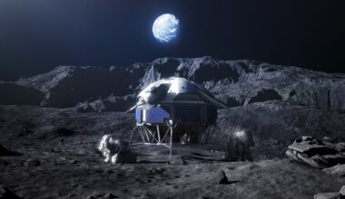 Rendering of the Argonaut lander that would release methane onto the Moon's surface. Credit - ESA