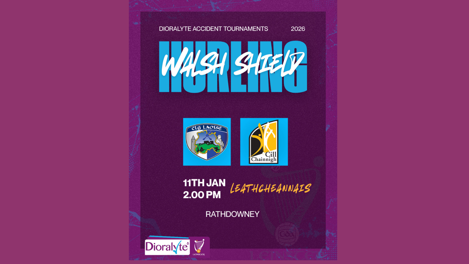 Kilkenny Team v. Laois Named for the Dioralyte Leinster Walsh Shield Semifinal - Kilkenny GAA