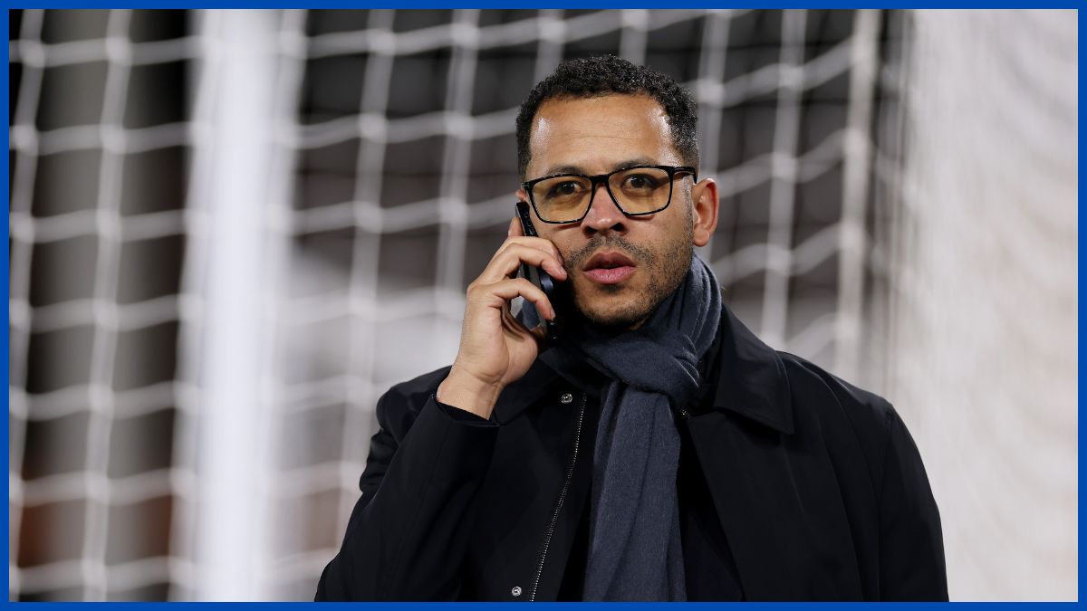 Liam Rosenior on the phone.