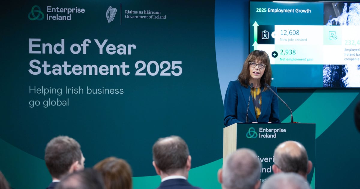 New jobs supported by Enterprise Ireland hit lowest level post-pandemic – The Irish Times
