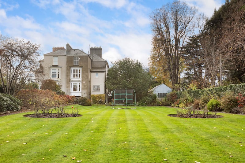 The back garden offers plenty of potential