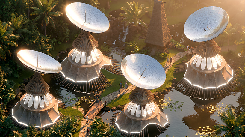 fiji living system proposal uses kinetic concave mirrors for energy and water autonomy