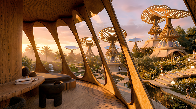 fiji living system proposal uses kinetic concave mirrors for energy and water autonomy