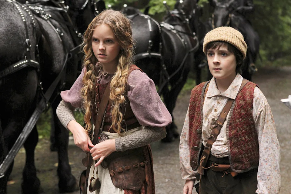 ONCE UPON A TIME, (from left): Karley Scott Collins, Quinn Lord, 'True North', (Season 1, ep. 109, airing Jan. 15, 2012), 2012-. photo: Jack Rowand / ©ABC / Courtesy: Everett Collection
