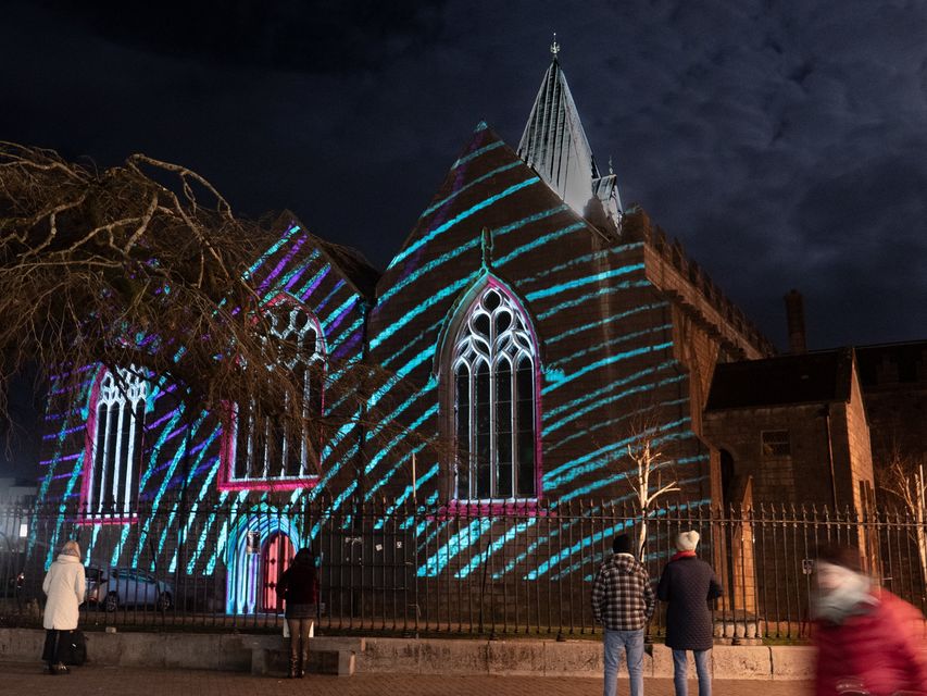 Trick of the Light in collaboration with Jennifer Cunningham at St Nicholas’s Church, Galway. Photo: Jane Cassidy