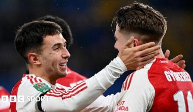 Viktor Gyokores punches the air after scoring against Chelsea