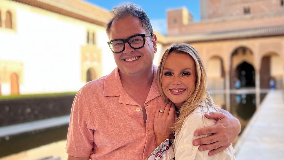 Alan Carr and Amanda Holden
