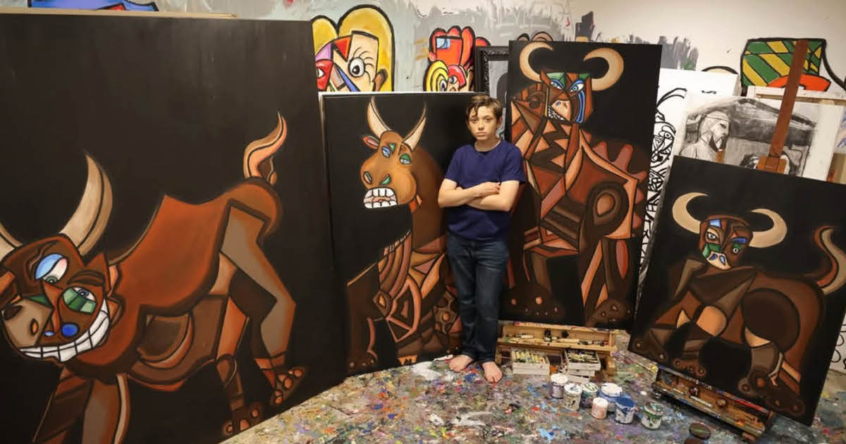 14-Year-Old Art Prodigy To Open First Solo Exhibition This Spring
