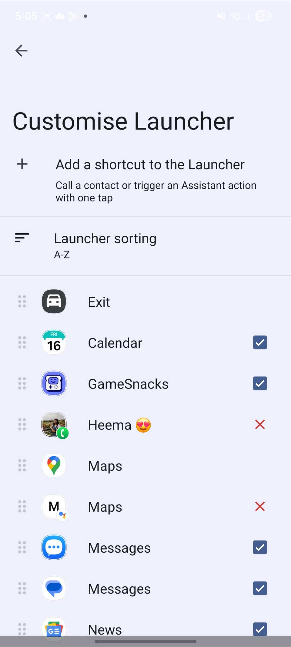 customize Android Auto launcher
