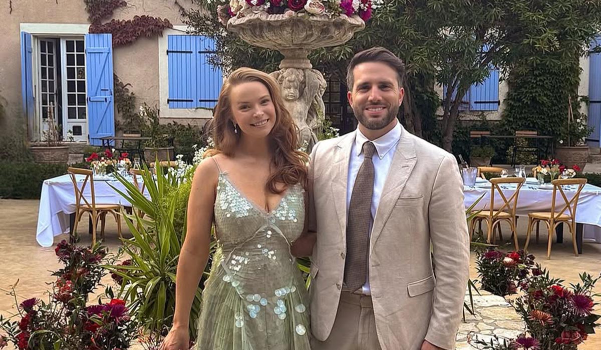 Aoife Walsh and her fiancé at a wedding in France. Pic: Aoife Walsh / Instagram
