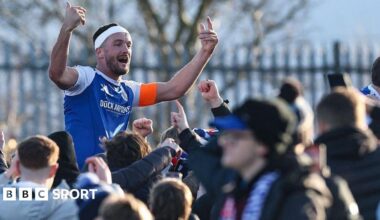 A banner paying tribute to Ethan McLeod at Macclesfield