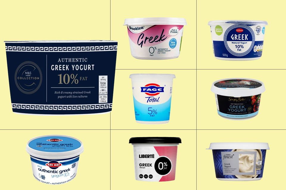 Supermarket Greek yoghurts