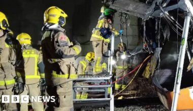 Driver killed and several injured after train derails near Barcelona, local media report