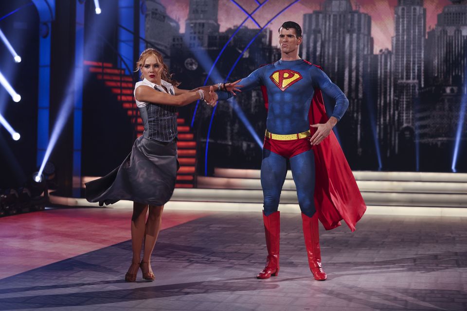 Philip Doyle with pro partner Daniela Roze on ‘Dancing with the Stars’. Photo: Kyran O’Brien