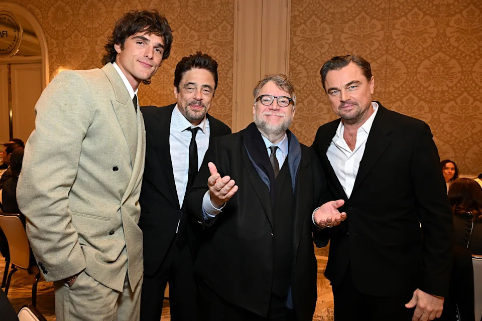 Jacob, Benicio del Toro, Guillermo del Toro, and Leonardo DiCaprio